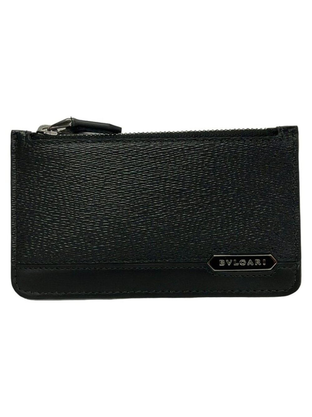 Bvlgari Coin Purse Serpenti Scalier Man Black Fragment Case Leather